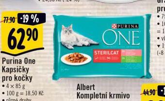 Albert Purina one kapsičky pro kočky nabídka