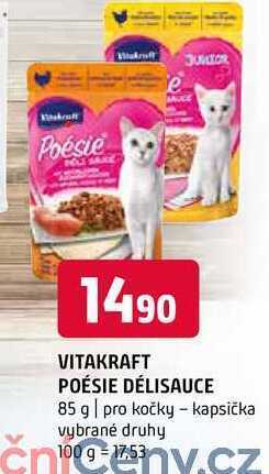 Terno Vitakraft poésie délisauce 85 g nabídka