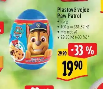 Albert Plastové vejce paw patrol • 5,5 g nabídka