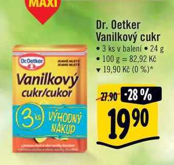 Albert Dr. oetker vanilkový cukr 3 ks nabídka