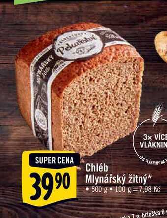 Albert Chléb mlynářský žitný 500 g nabídka