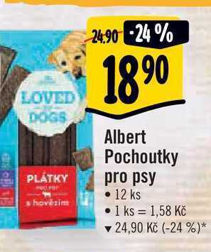 Albert Albert pochoutky pro psy 12 ks nabídka