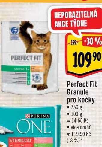 Albert Perfect fit granule pro kočky 750 g nabídka
