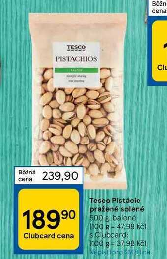 Tesco Tesco pistácie pražené solené 500 g nabídka
