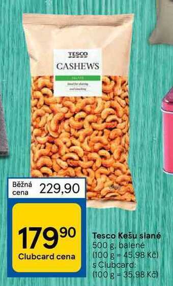 Tesco Tesco kešu slané 500 g nabídka