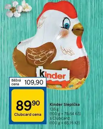 Tesco Kinder slepička 138 g nabídka