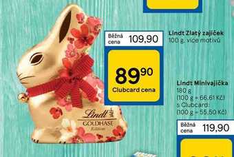 Tesco Lindt zlatý zajíček nabídka