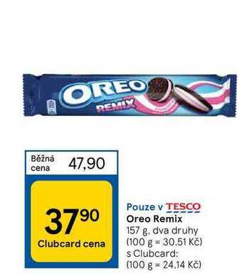Tesco Oreo remix 157 g nabídka