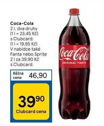 Tesco Coca-cola 2 l nabídka