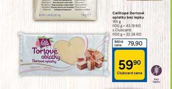Tesco Celihope dortové oplatky bez lepku 185 g nabídka