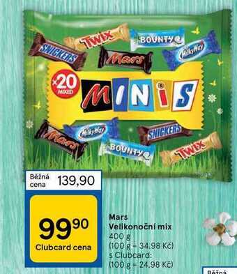 Tesco Mars velikonoční mix 400 g nabídka