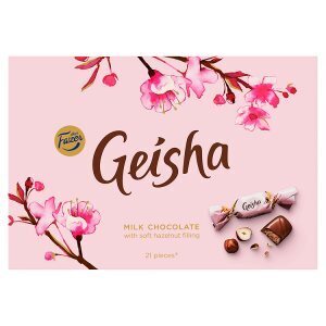 Tesco Fazer geisha mléčné čokoládové bonbony s náplní z lískových oříšků a nugátu 150g nabídka