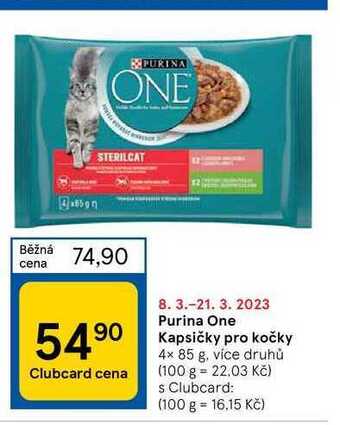 Purina one kapsičky pro kočky 4 x 85 g