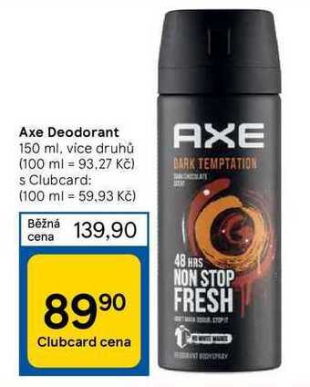Tesco Axe deodorant 150 ml nabídka