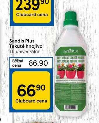 Tesco Sandis plus tekuté hnojivo 1 l nabídka