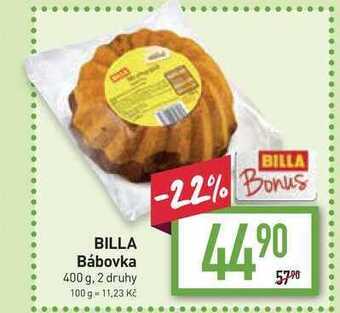 Billa Billa bábovka 400 g nabídka