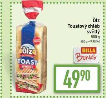 Billa Ölz toustový chléb světlý 500 g nabídka