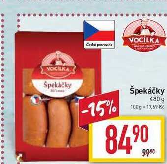 Billa Špekáčky 480 g nabídka