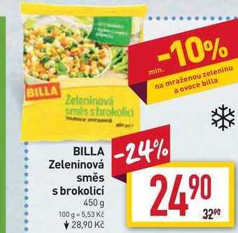 Billa Billa zeleninová směs s brokolicí 450 g nabídka