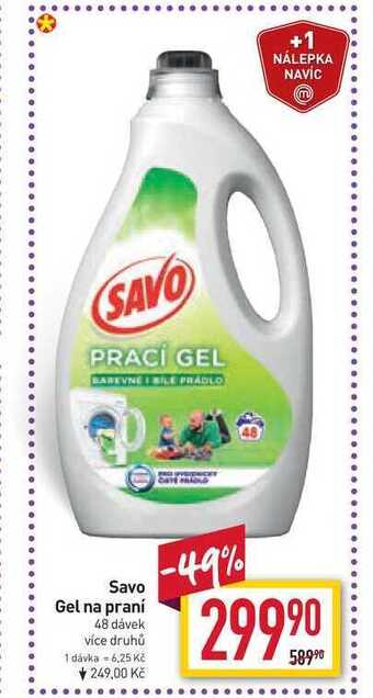 Billa Savo gel na praní 48 dávek nabídka
