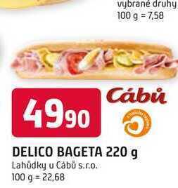 Trefa Delico bageta 220 g nabídka
