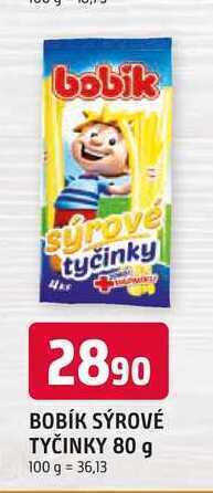 Trefa Bobík sýrové tyčinky 80 g nabídka