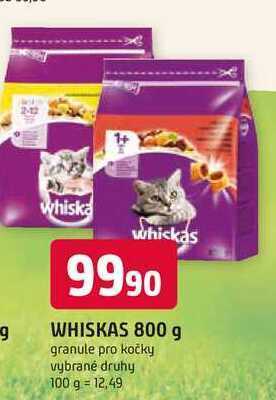 Trefa Whiskas 800 g granule pro kočky nabídka