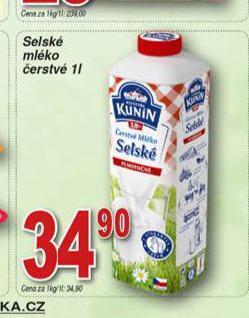 Hruška Selské mléko čerstvé nabídka