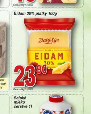 Hruška Eidam 30% plátky nabídka