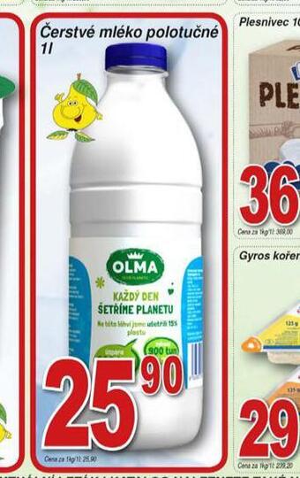 Hruška Čerstvé mléko polotučné nabídka