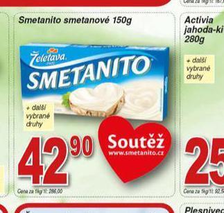 Hruška Smetanito smetanové nabídka