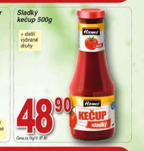 Hruška Hamé sladký kečup nabídka
