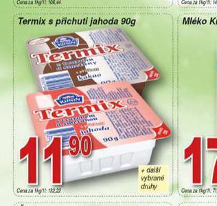 Hruška Termix s příchutí jahoda nabídka