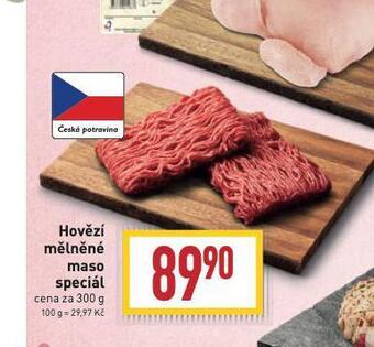 Billa Hovězí mělněné maso nabídka