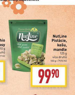 Billa Nutline pistácie nabídka