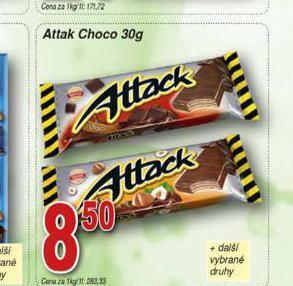 Hruška Attack choco nabídka