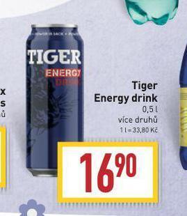 Billa Tiger energy drink nabídka