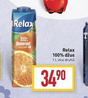 Billa Relax 100% džus nabídka