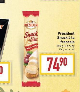 Billa Président snack á la francais nabídka