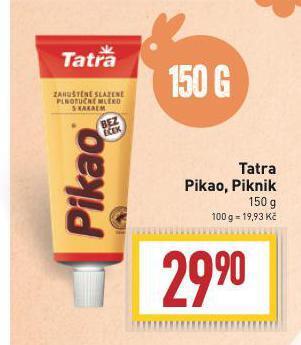 Billa Tatra piknik nabídka