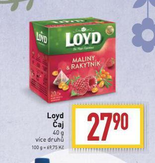 Billa Loyd čaj nabídka