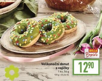Billa Velikonoční donut nabídka