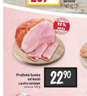 Billa Pražská šunka od kosti nabídka