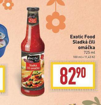 Billa Exotic food sladká chilli omáčka nabídka