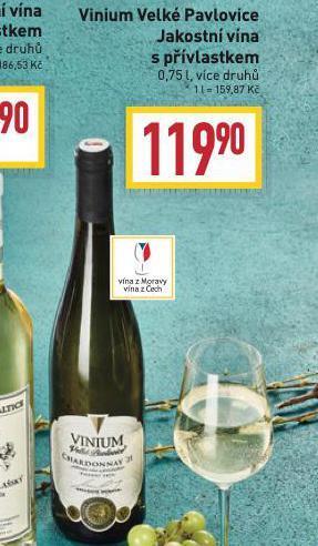 Billa Vinium velké pavlovice nabídka
