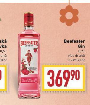 Billa Beefeater gin nabídka