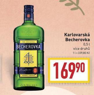 Billa Karlovarská becherovka nabídka