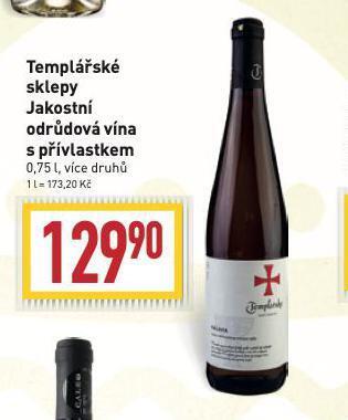 Billa Templářské sklepy nabídka