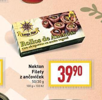 Billa Nekton filety z ančoviček nabídka