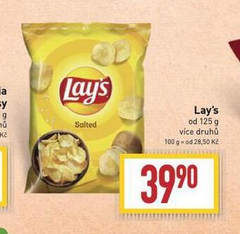 Billa Lay's chipsy nabídka